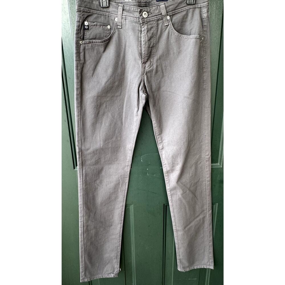 NWOT AG Adriano Goldschmied Tellis Modern Slim Chinos Sz 32 Gray Cotton Preppy